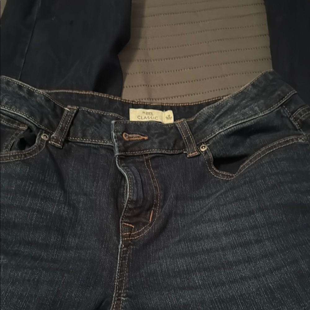 Dark Blue Denim Jeans